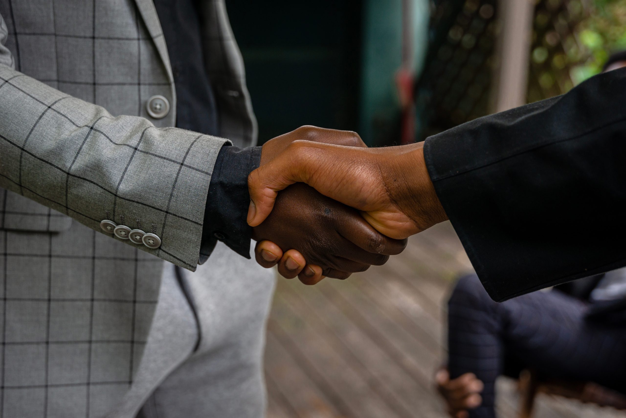 Handshake representing a shareholder agreement