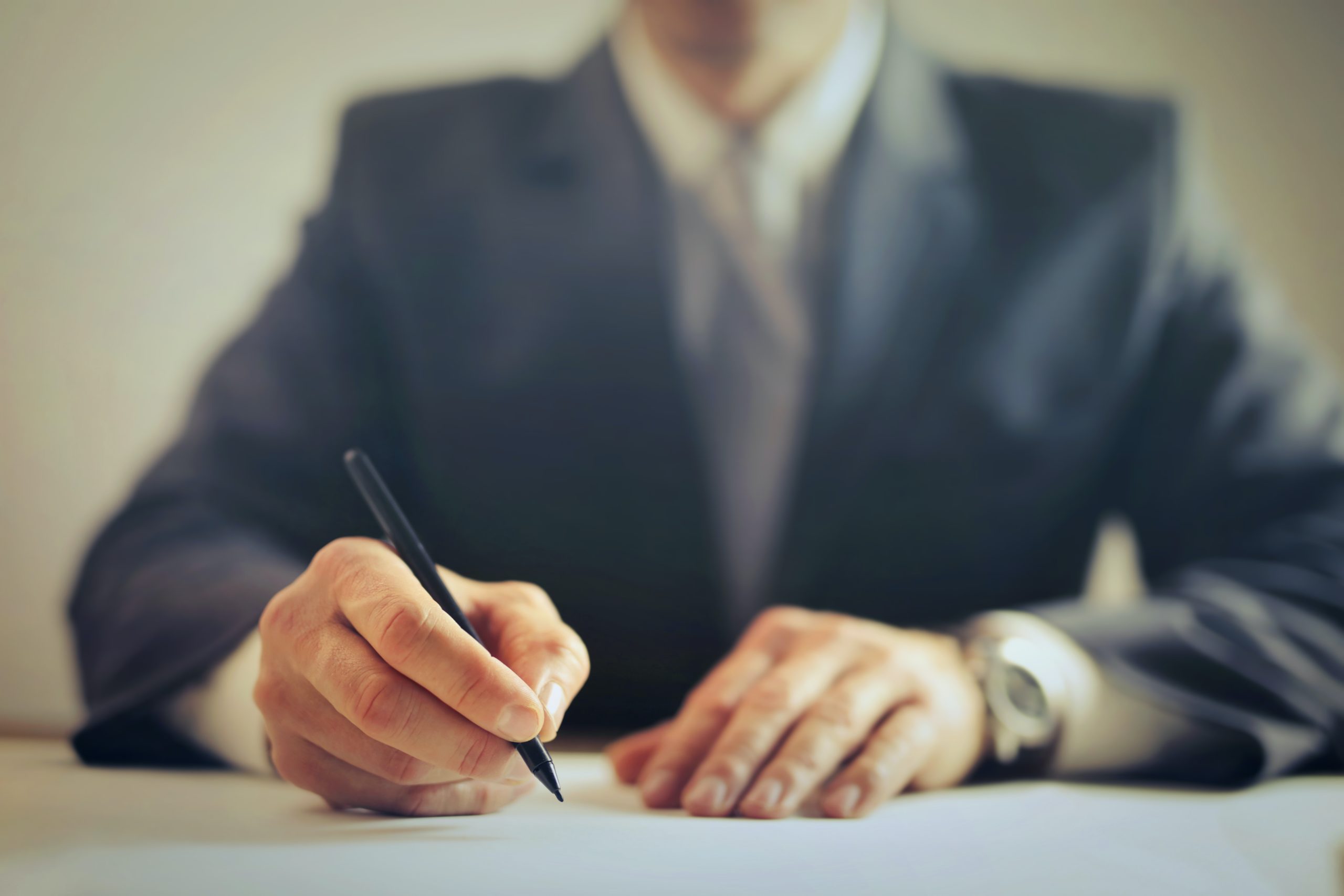 Person signing document representing a shareholder dispute